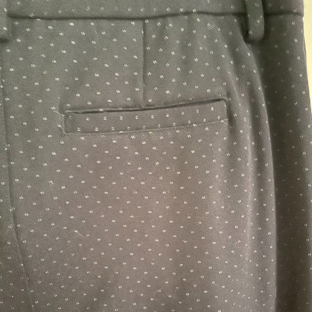 Navy Polka Dot Dress Pants Size 6 - Incredibly soft
